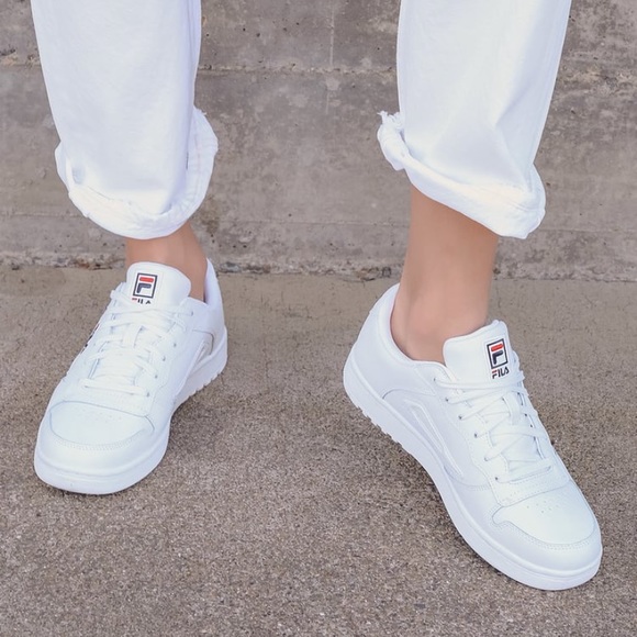Fila FX-100 DSX White Leather Lace-Up Sneakers - Picture 1 of 6